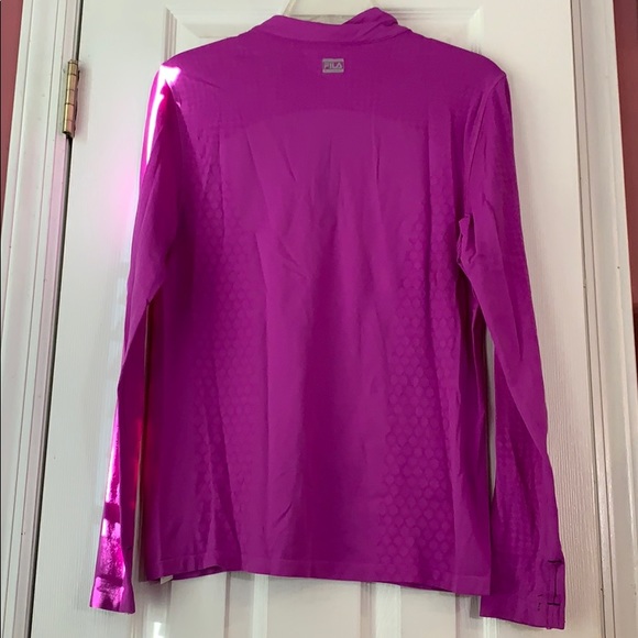 FILA Bright Purple Athletic Pullover Half-zip - Picture 4 of 5